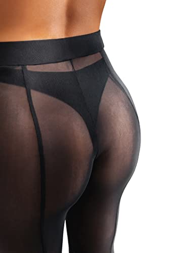 sofsy Mesh Beach Pants/Swim Rave Pants | Bathing Suit Bikini Cover Ups for Women | Black Cover Ups for Swimwear Women - S