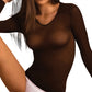 Sheer Shirt - White - Skin Tan - Black - Brown